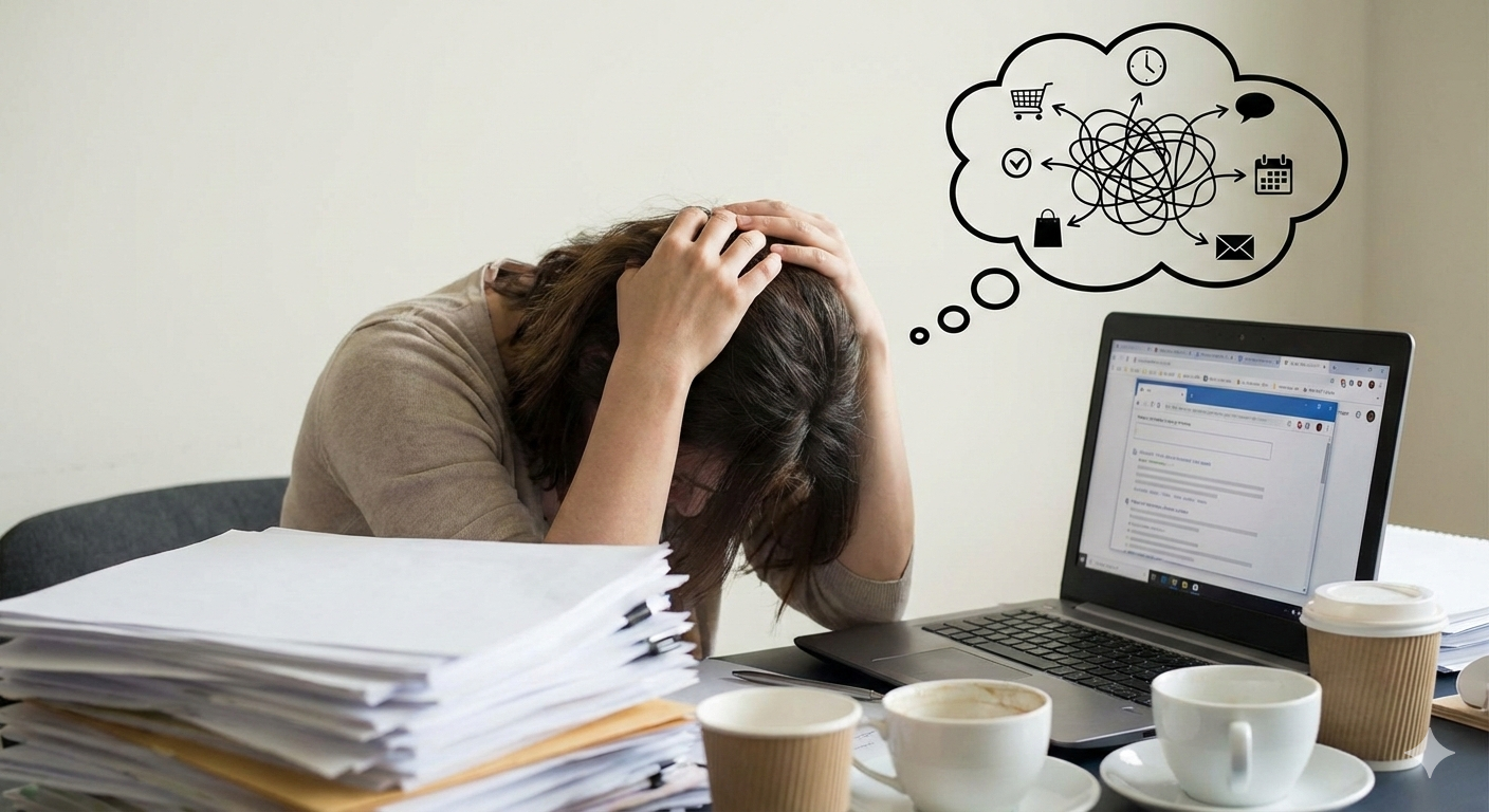 person experiencing decision fatigue